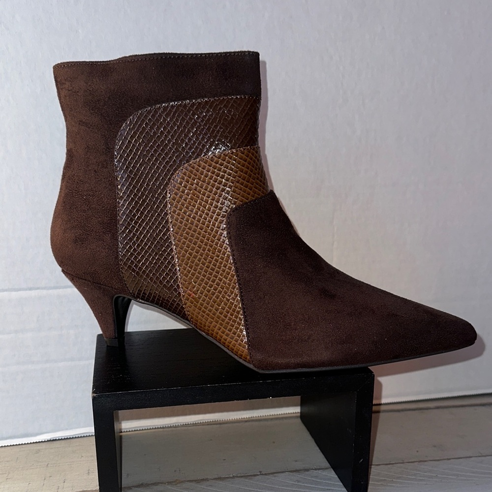 Impo Chocolate and Caramel Ankle Booties